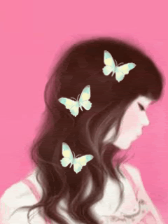 ButterflyGirl - beautiful painting