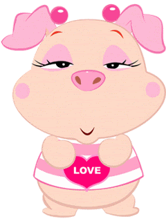 cute pig gif