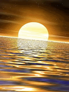sea animated photo: Big Sunset BigSunset.gif