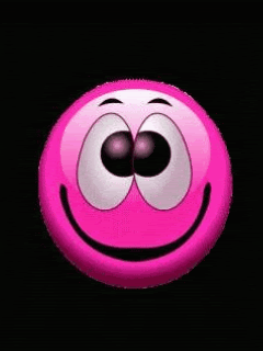 Pink Smiley, Animated, Pink, Smiley, Face, Cool, Cute, Funny, Smiley Face, Wink, Nice, Smile, Cute_Stuff