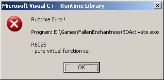 Activation Bug