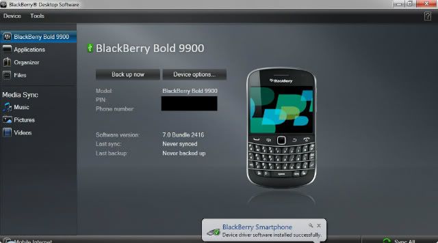 Blackberry Desktop Software 7.0.0.32