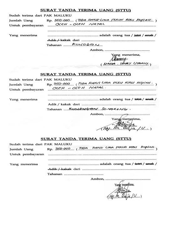 Pak Amf Bantuan December 2009 Surat Tanda Terima Uang