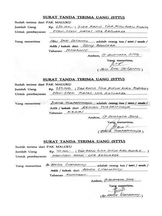 Pak Amf Bantuan December 2009 Surat Tanda Terima Uang