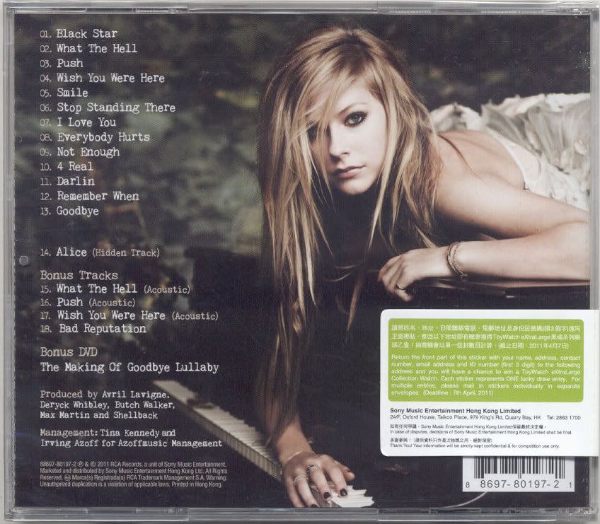 New Avril Lavigne Goodbye Lullaby Album Cover Shoot Info 2010. Avril Lavigne. Goodbye Lullaby