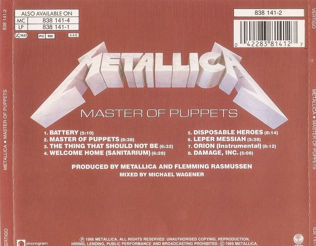 Metallica CD 3