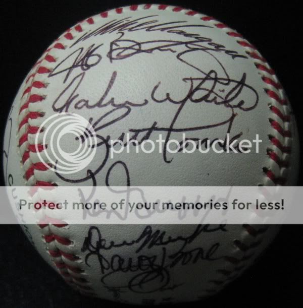 BONUS, I WILL INCLUDE A SINGLE SIGNED BASEBALL OF A FORMER REDS PLAYER 