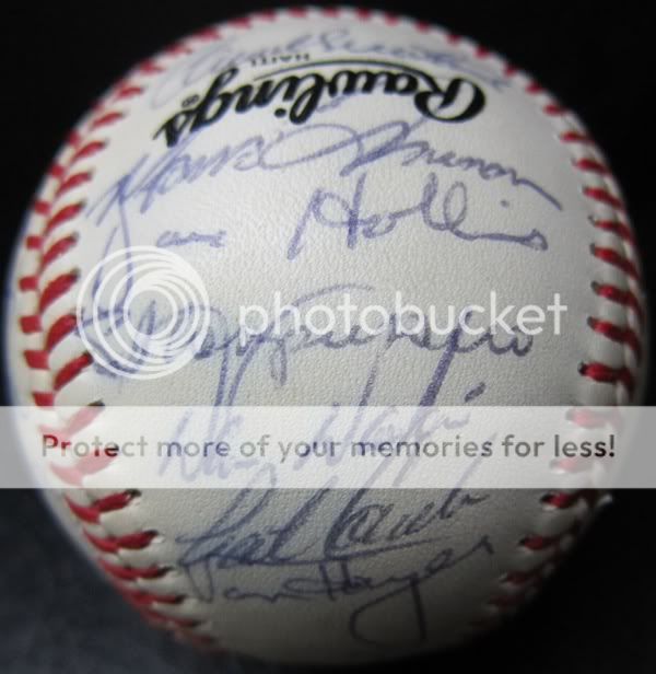 ENJOY A SINGLE SIGNED BASEBALL OF A FORMER PHILLIES PLAYER (TO BE MY 