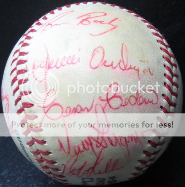 1980 HOUSTON ASTROS Team Signed Autographed Baseball  