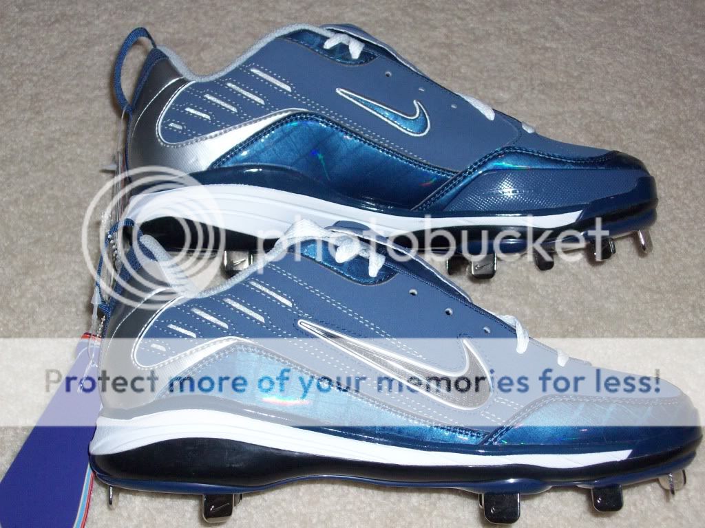 NEW Mens Nike Air Show ELITE MVP Metal Baseball Cleats 13.5 Blue 