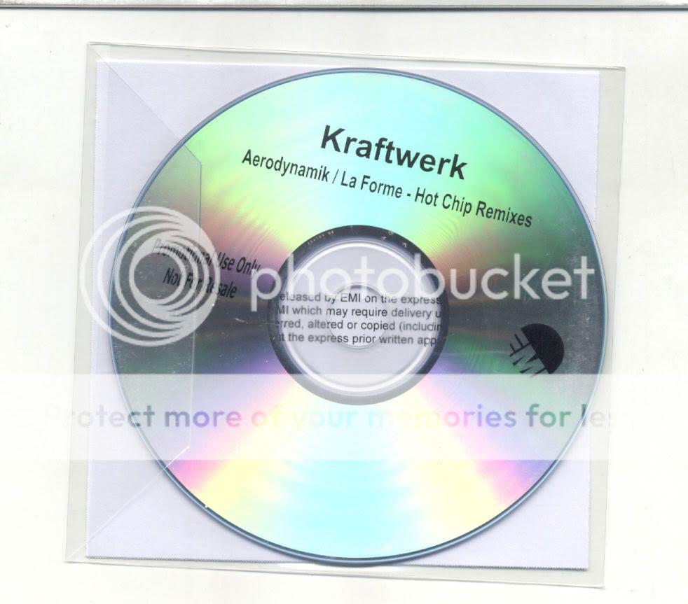 Kraftwerk Aerodynamik La Forme Hot Chip Remixes Promocd