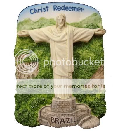 Magnet Fridge 3D Am01 BRAZIL CHRIST REDEEMER Resin New  